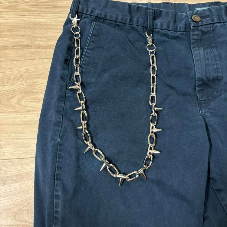 0132 - Spike Rivet Wallet Chain