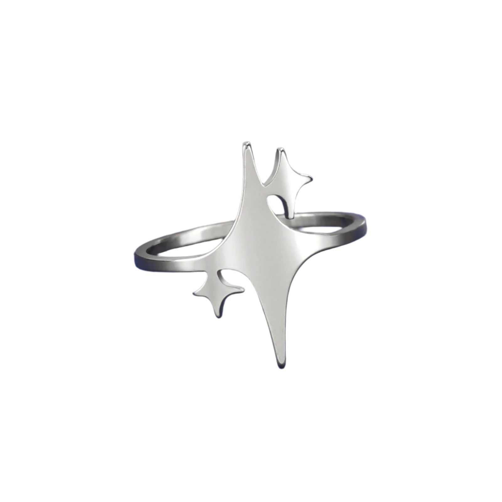 Y2K Triple Star Ring
