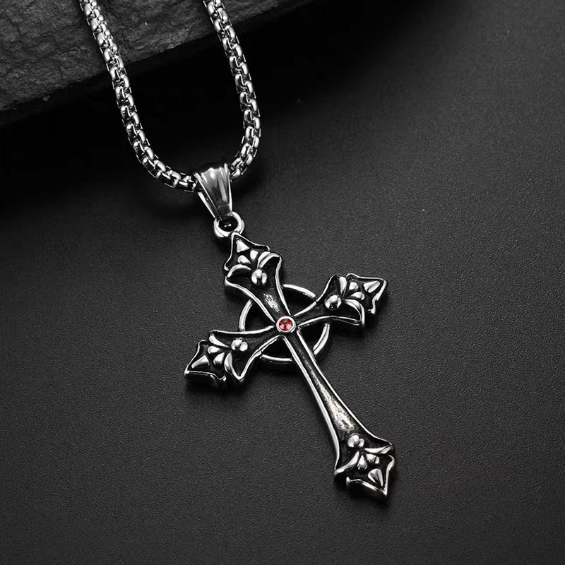 Blood Oath Cross Pendant (Stainless)