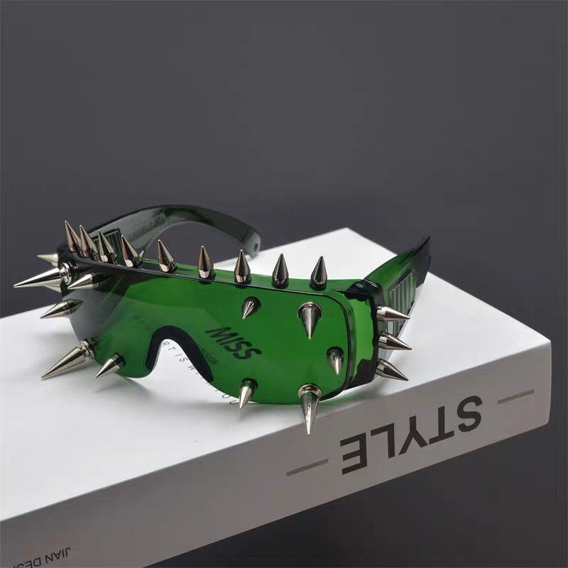 Spike Shock Visor (Hazard Green)