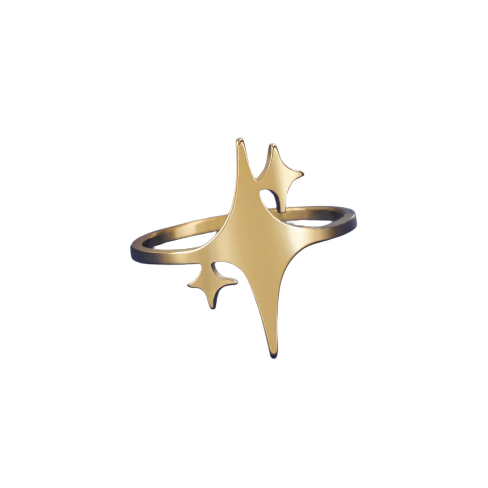Y2K Triple Star Ring