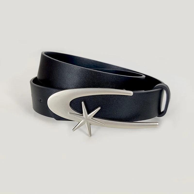 0027 - Y2k Moon Buckle Belt