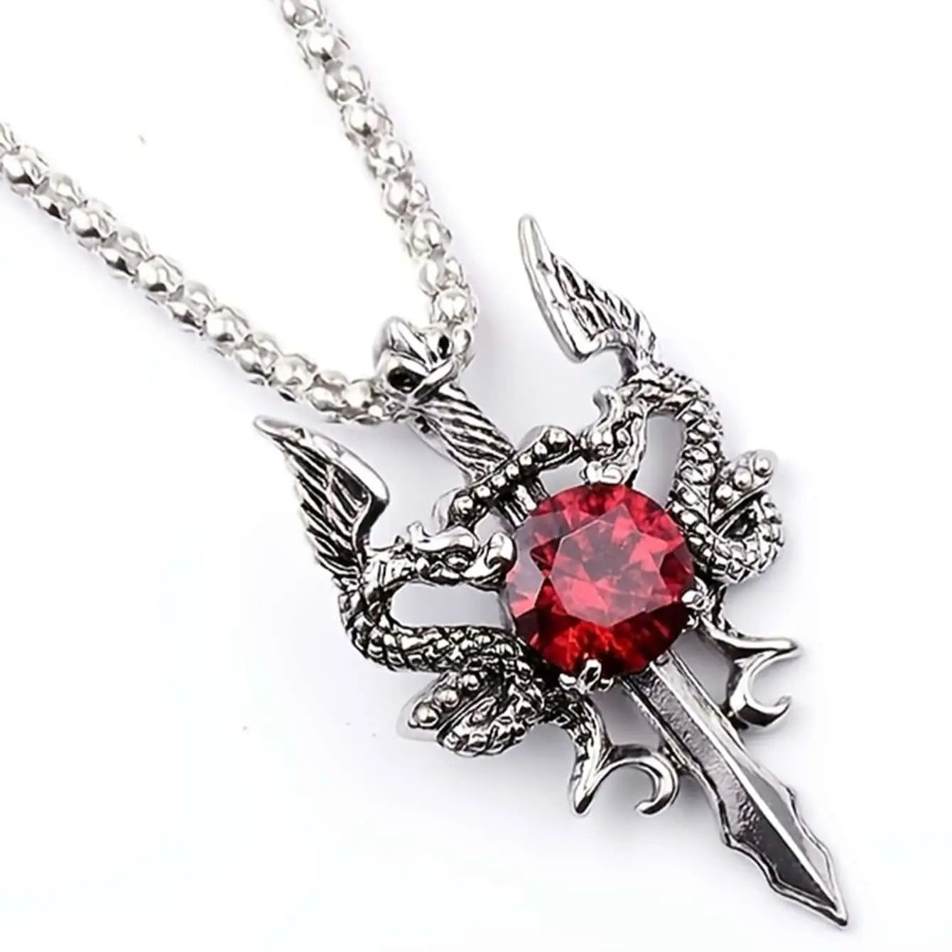 Dragon Sword Stone Necklace