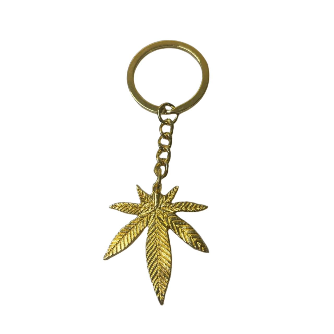 0688 - Golden Weed Keychain