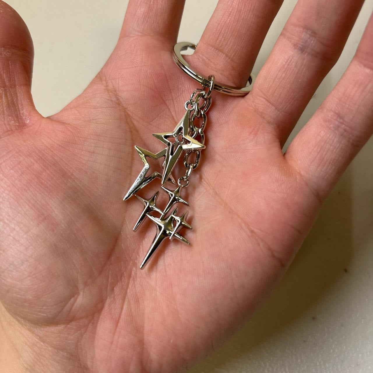 0674 - Y2K Stars Charms Keychain