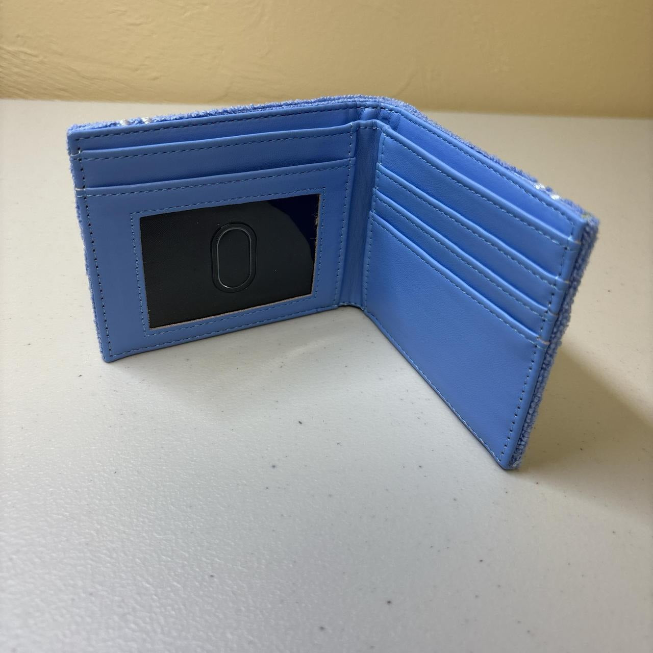 0608 - High Eyes Blue Yarn Wallet