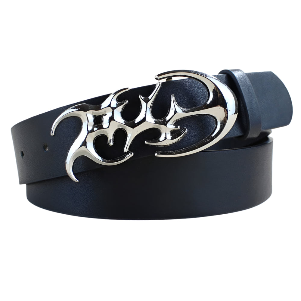 0486 - Y2K Buckle Black Belt