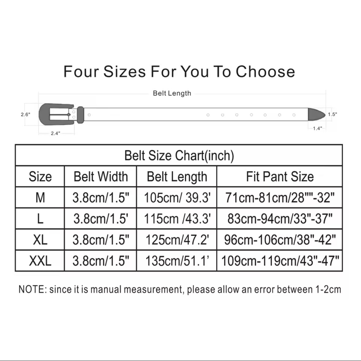 0045 - Y2K Cross Rhinestone Belt (black)