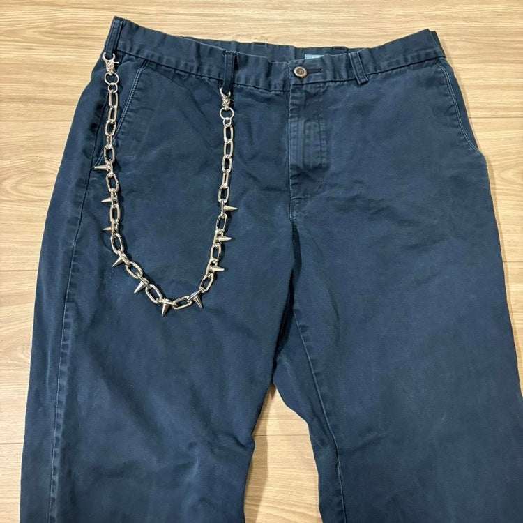 0132 - Spike Rivet Wallet Chain