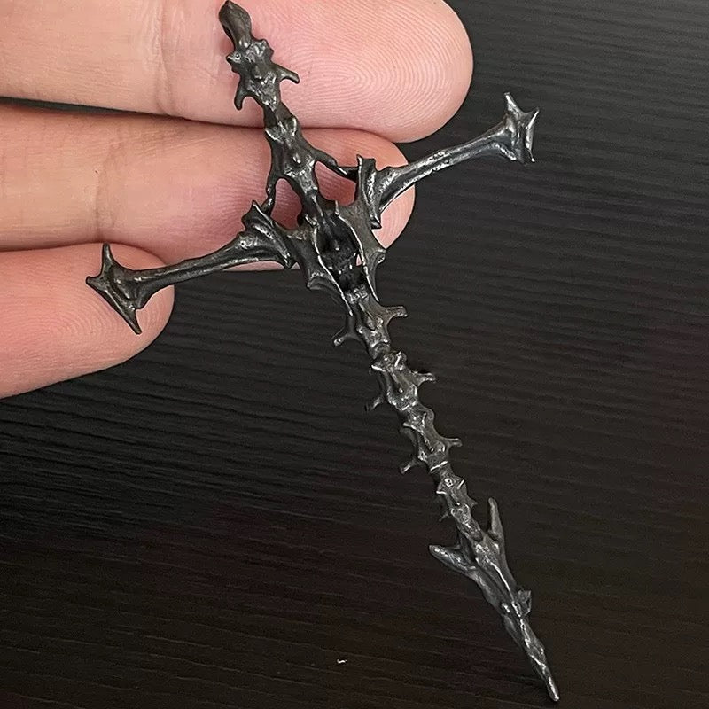 Cursed Skeleton Cross Necklace