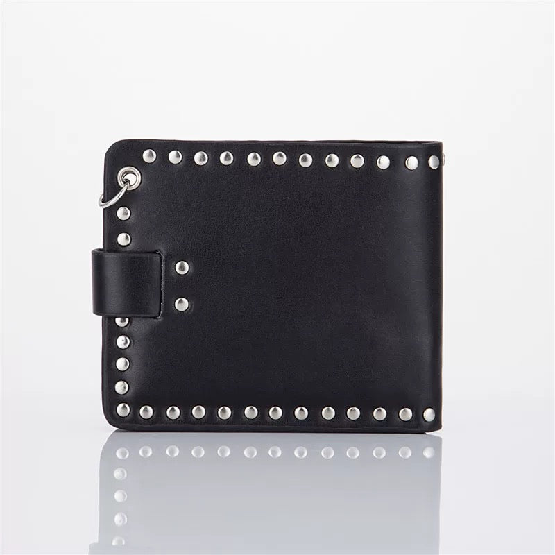 Studded Cross Skull Wallet