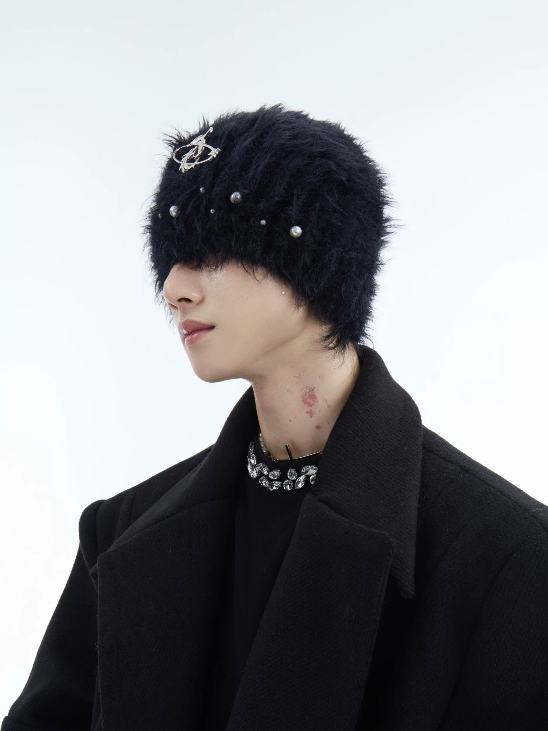 Embellished Plush Beanie