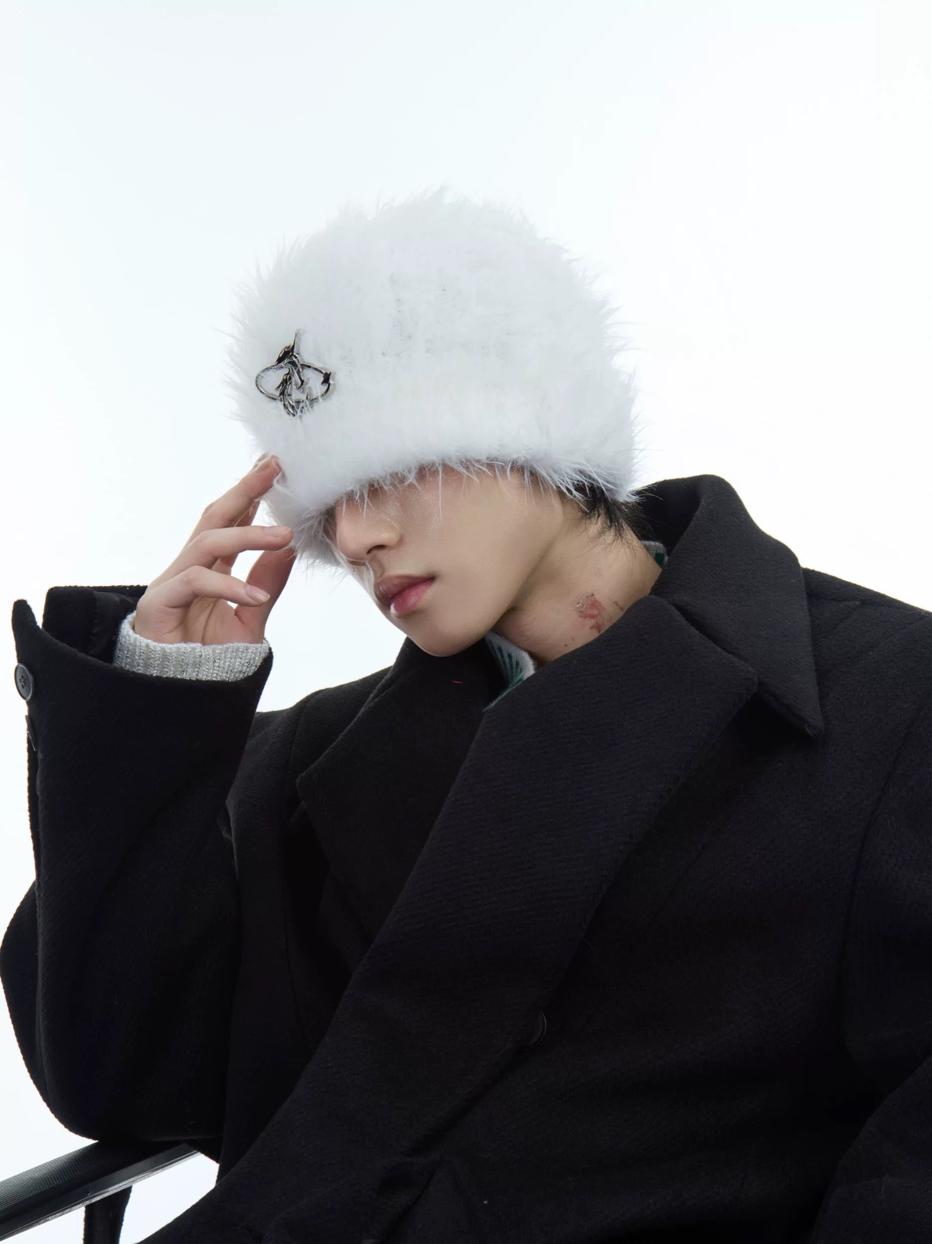 Embellished Plush Beanie