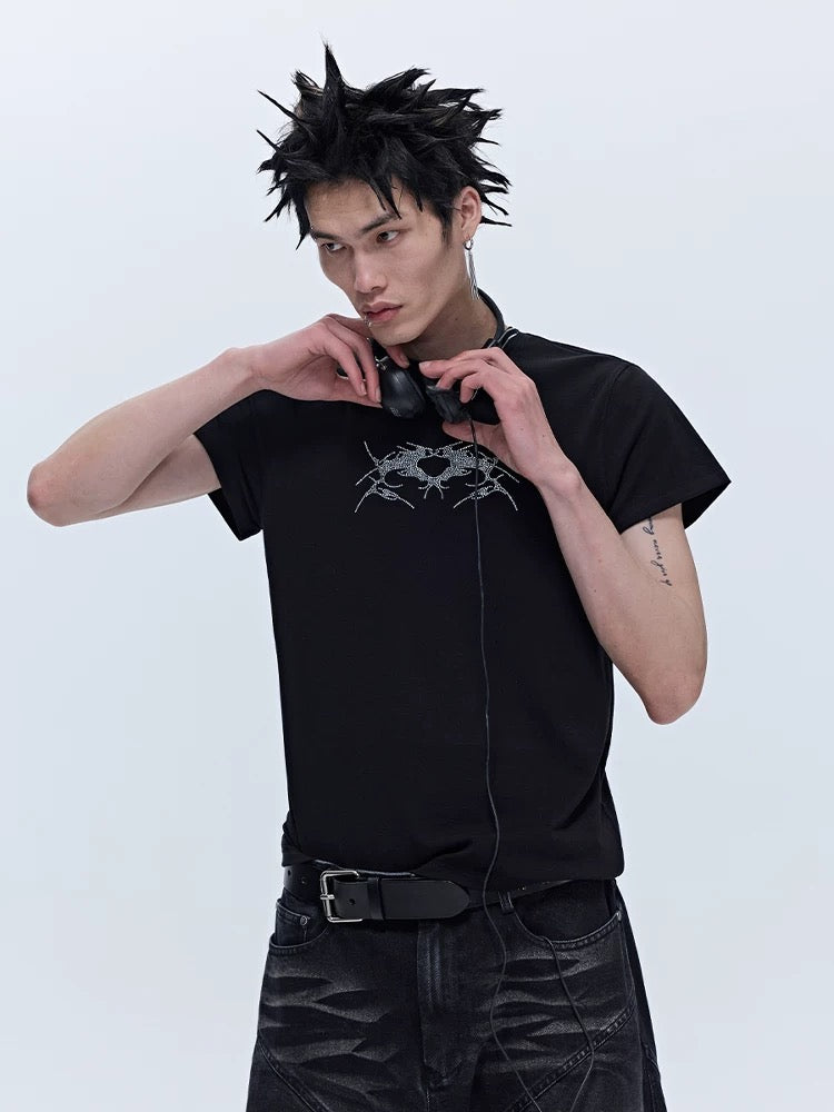 Rhinestone Tribal Wing Tee