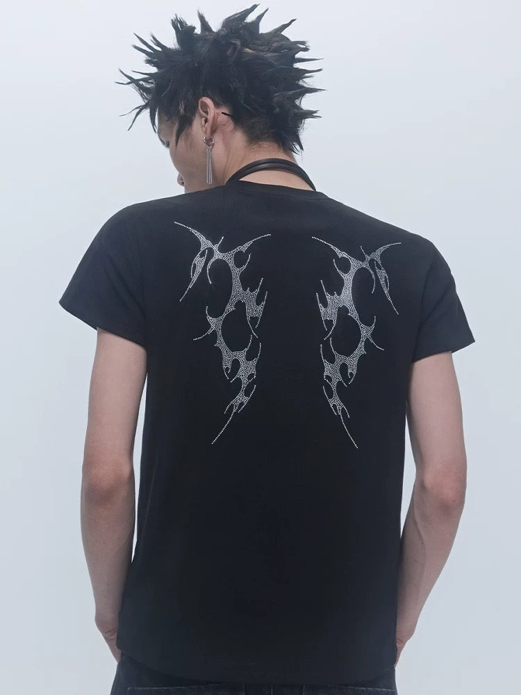 Rhinestone Tribal Wing Tee