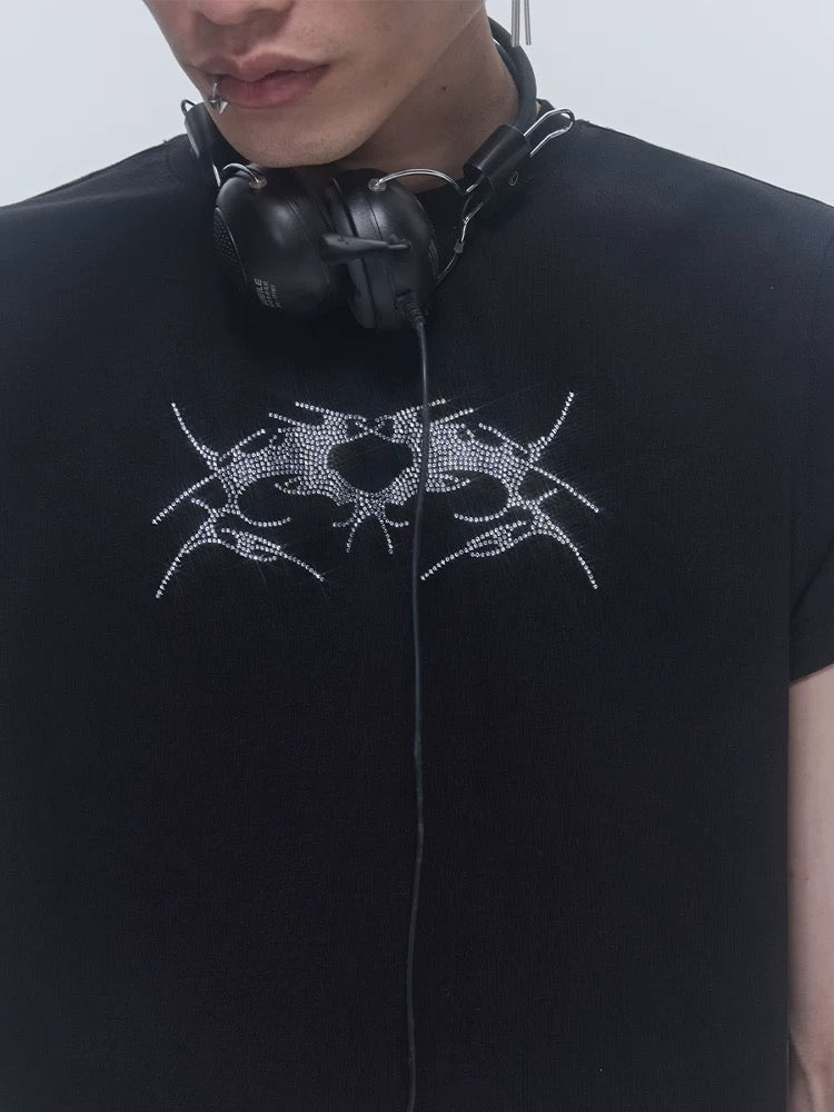Rhinestone Tribal Wing Tee