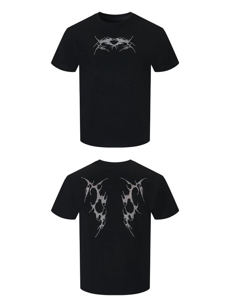 Rhinestone Tribal Wing Tee