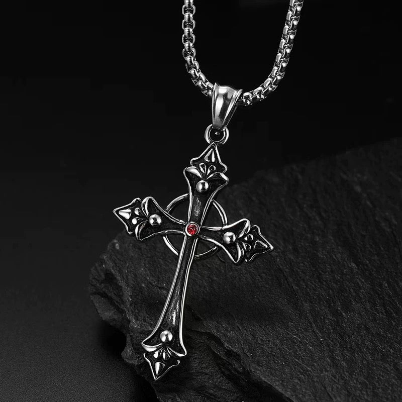 Blood Oath Cross Pendant (Stainless)