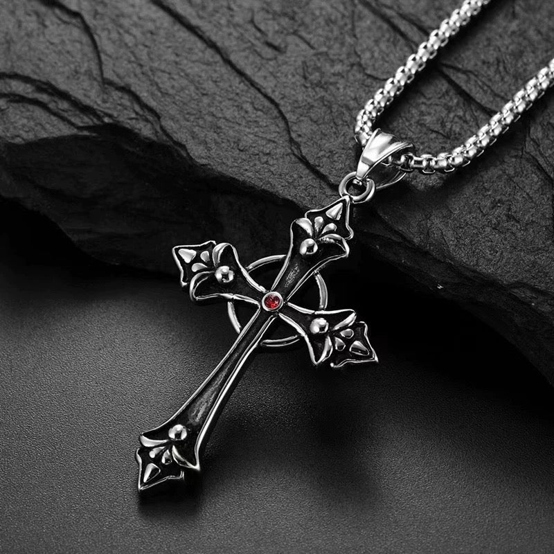 Blood Oath Cross Pendant (Stainless)