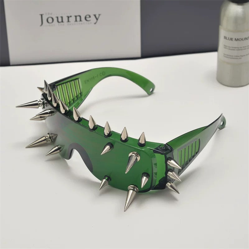 Spike Shock Visor (Hazard Green)