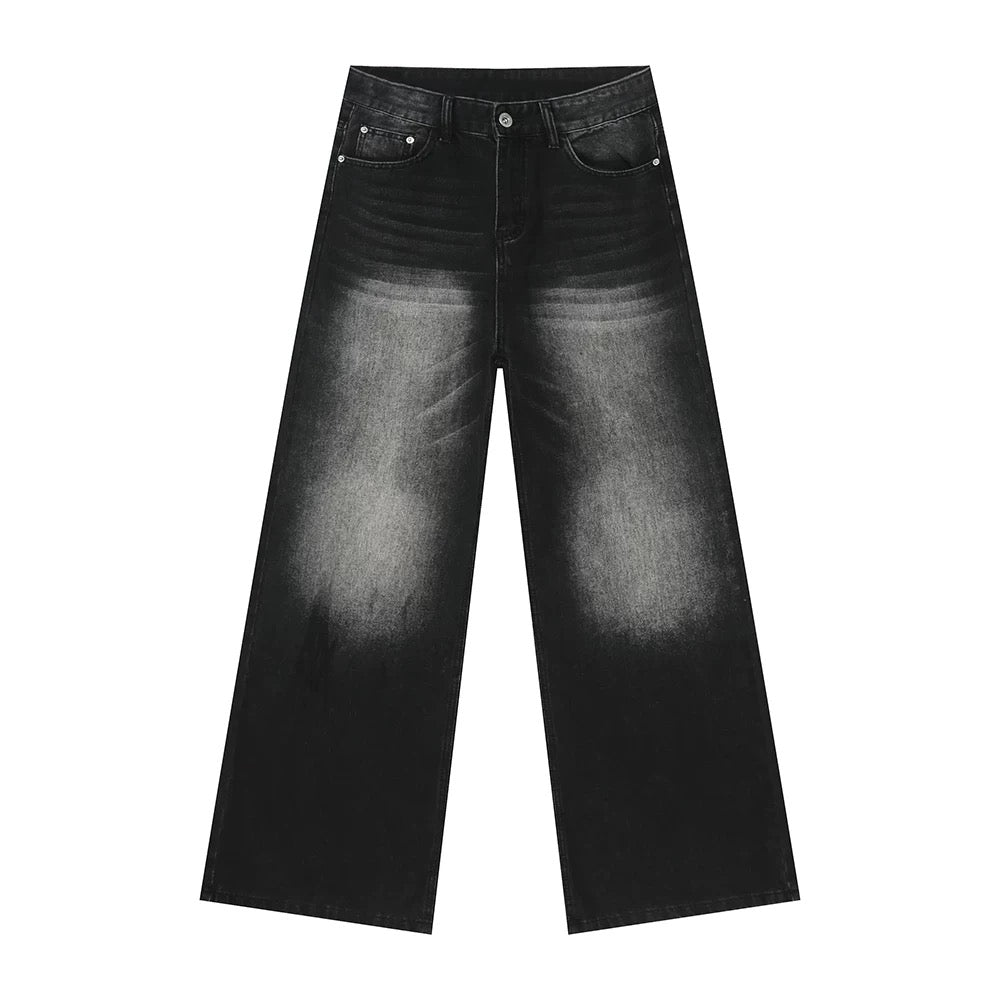 Charcoal Fade Baggy Jeans V2