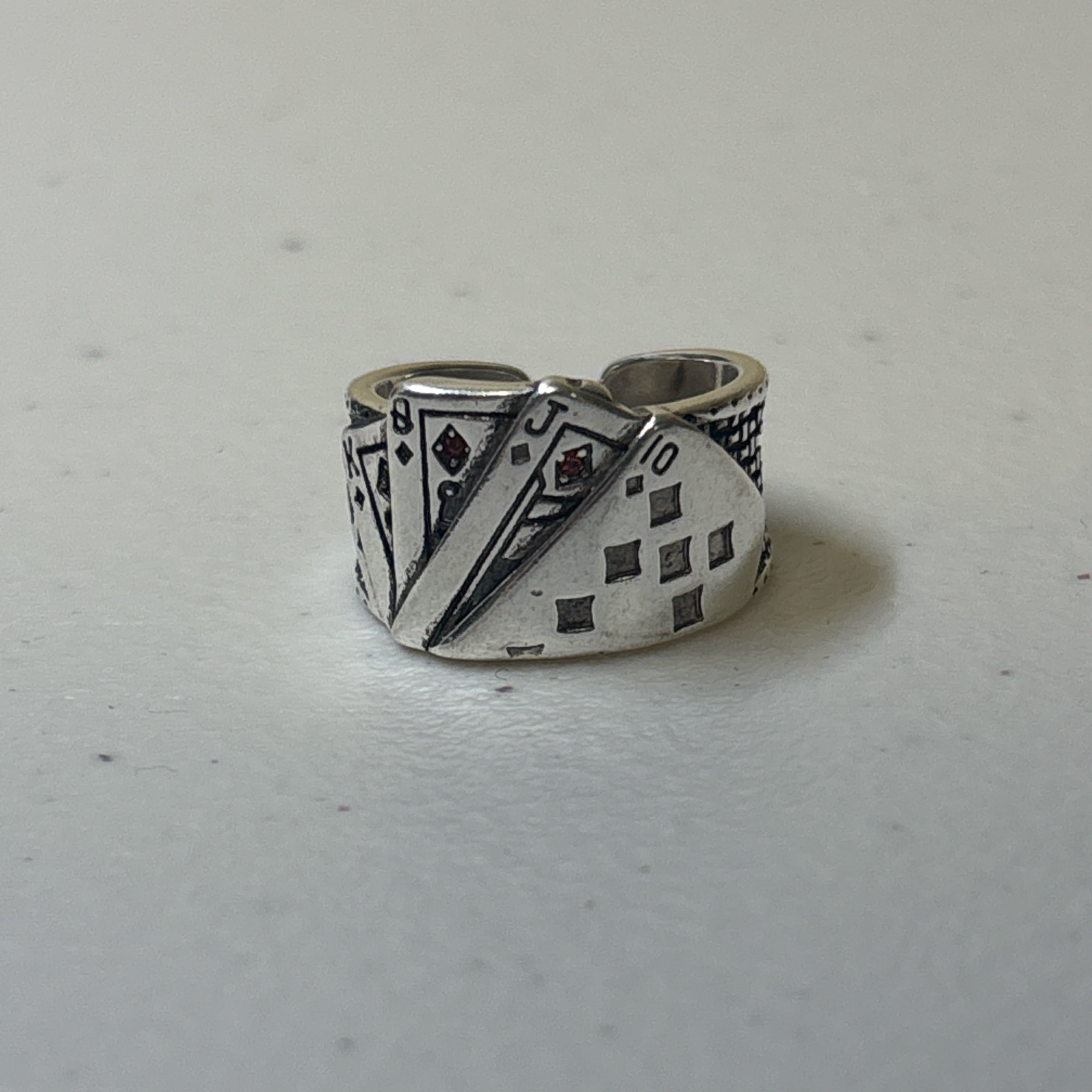 0312 - Poker Rhinestone Ring