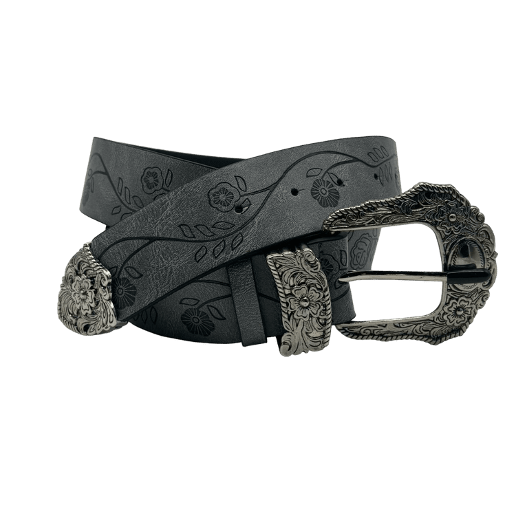 0123 - Y2K Gothic Buckle Belt (gray)