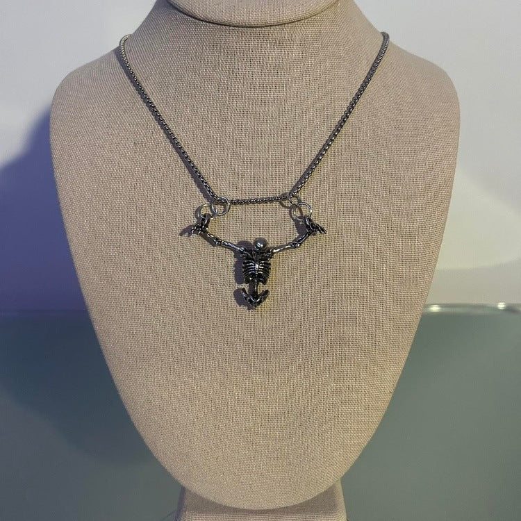 0178 - Hanging Skeleton Necklace