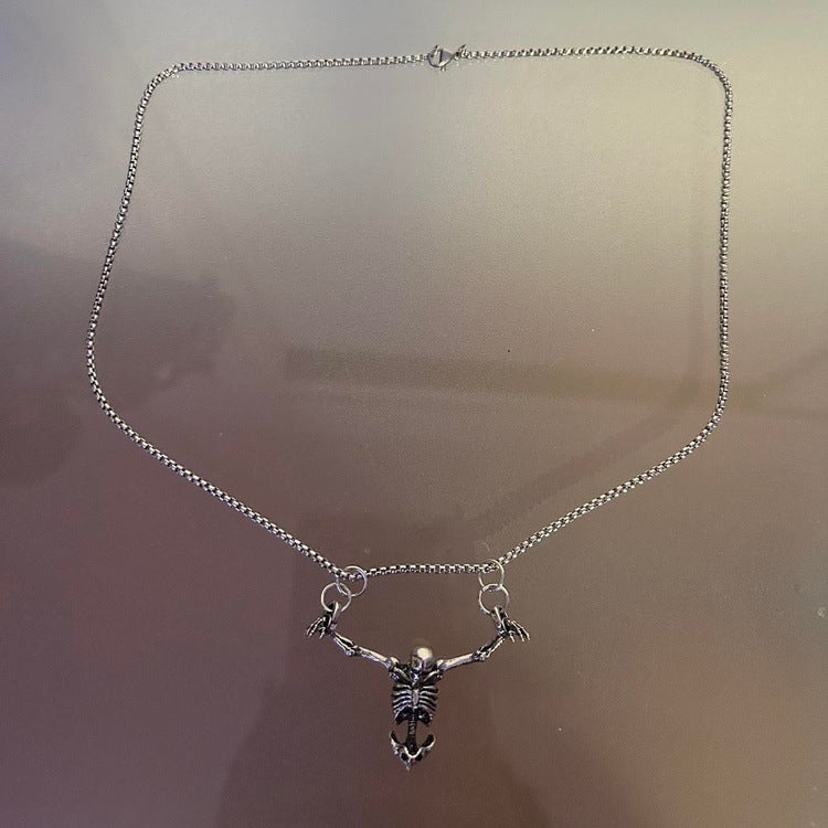 0178 - Hanging Skeleton Necklace