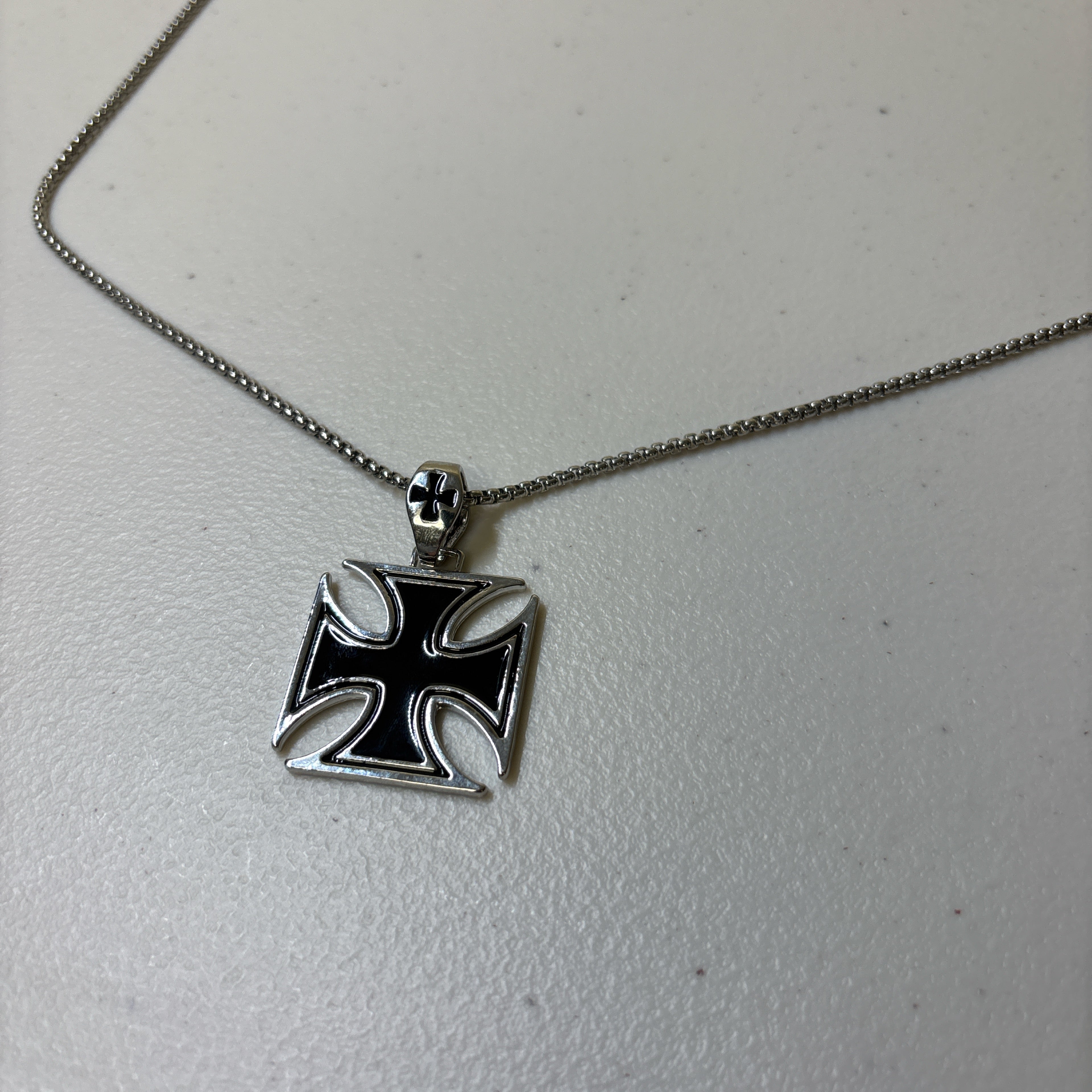 0171 - Black Cross Necklace