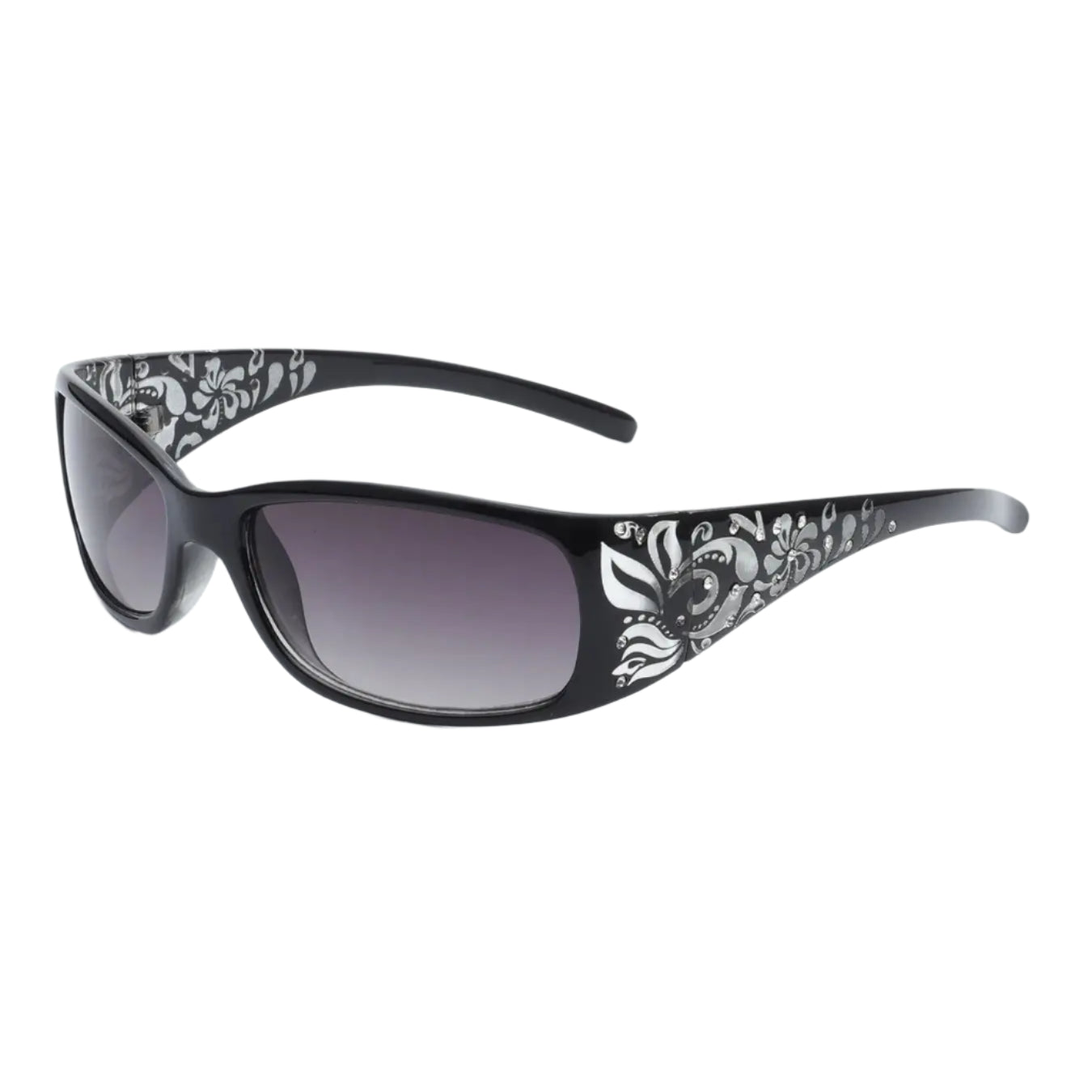 Rhinestone Floral Sunglasses