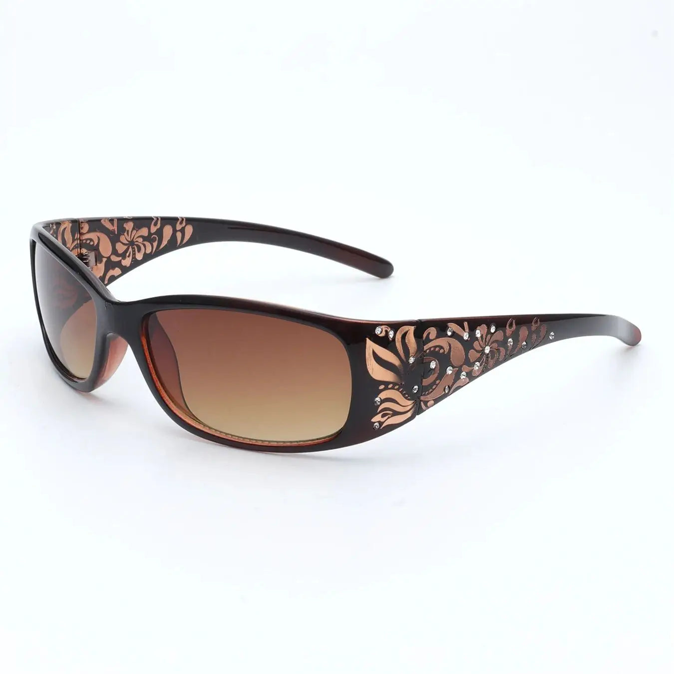 Rhinestone Floral Sunglasses