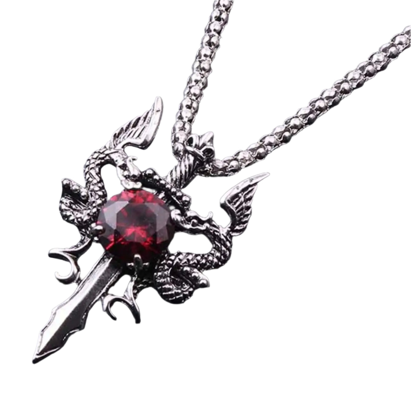 Dragon Sword Stone Necklace