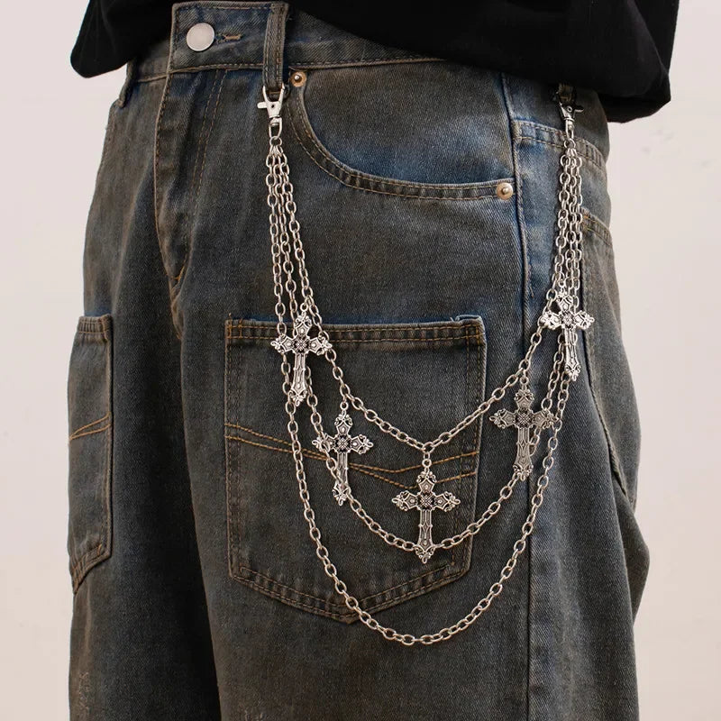 Gothic Cross Wallet Chain