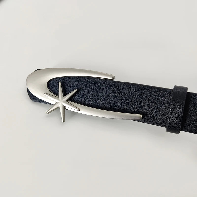 0027 - Y2k Moon Buckle Belt