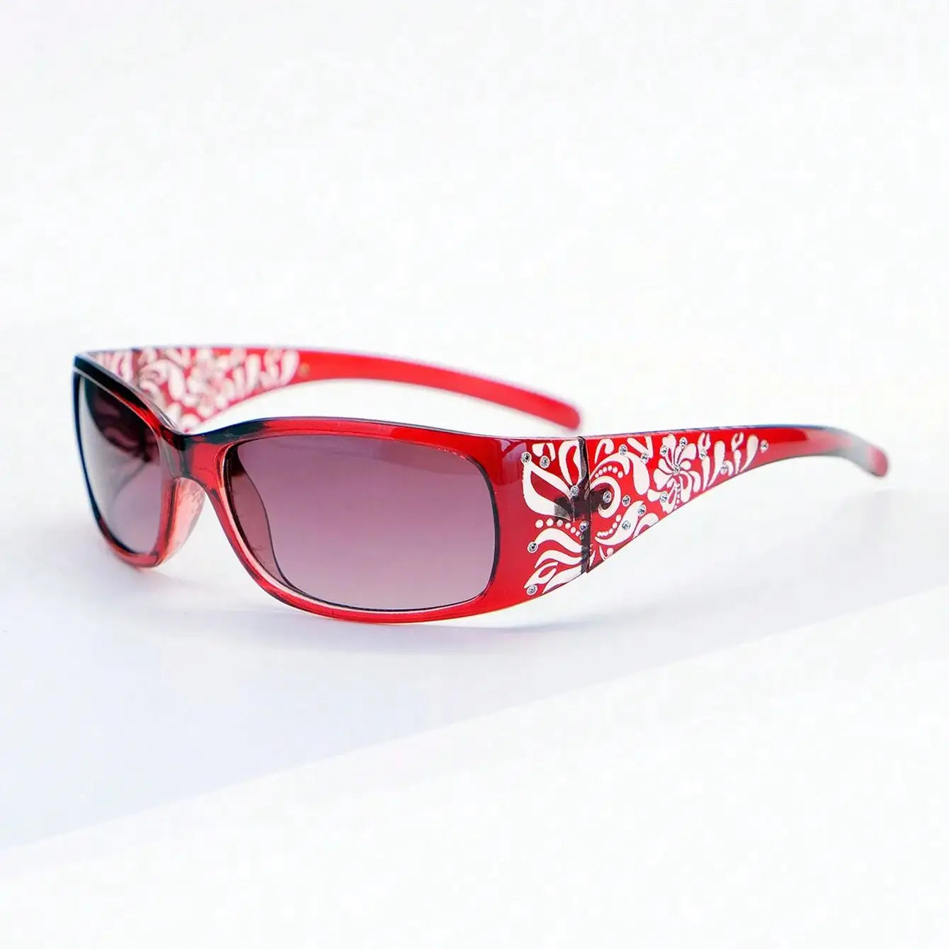Rhinestone Floral Sunglasses