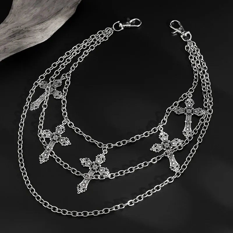 Gothic Cross Wallet Chain