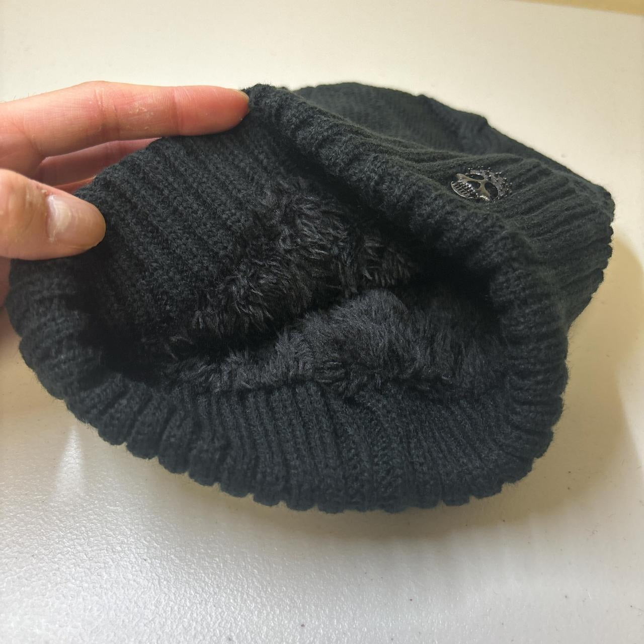 0667 - Skull Knitted Beanie (black)