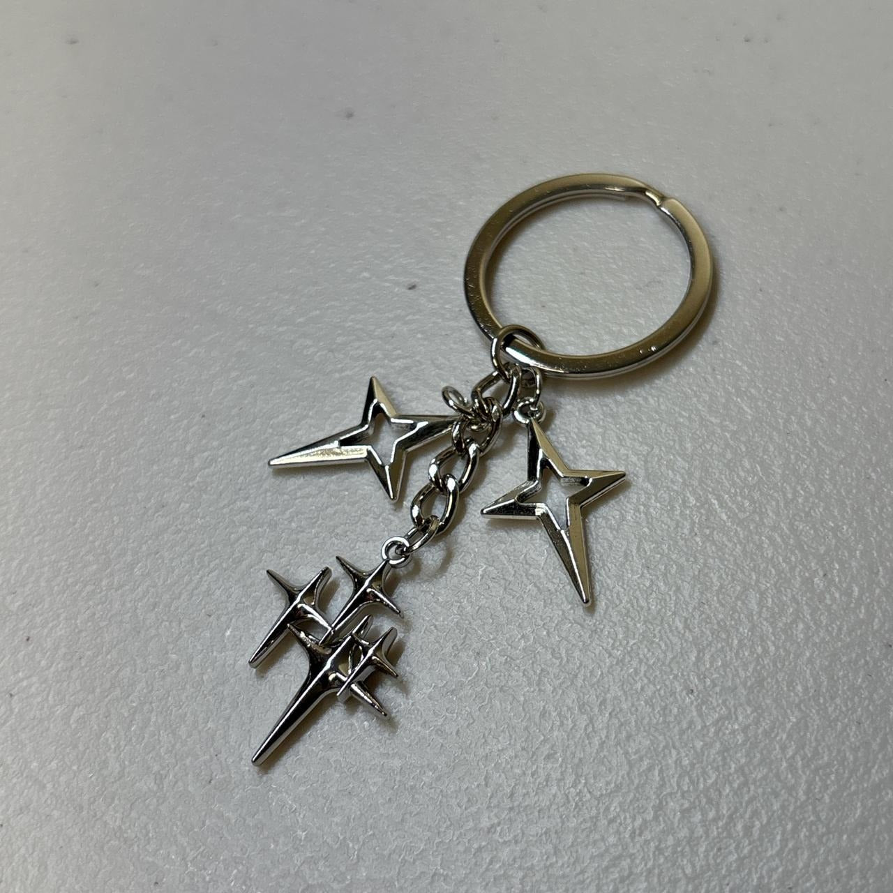 0674 - Y2K Stars Charms Keychain