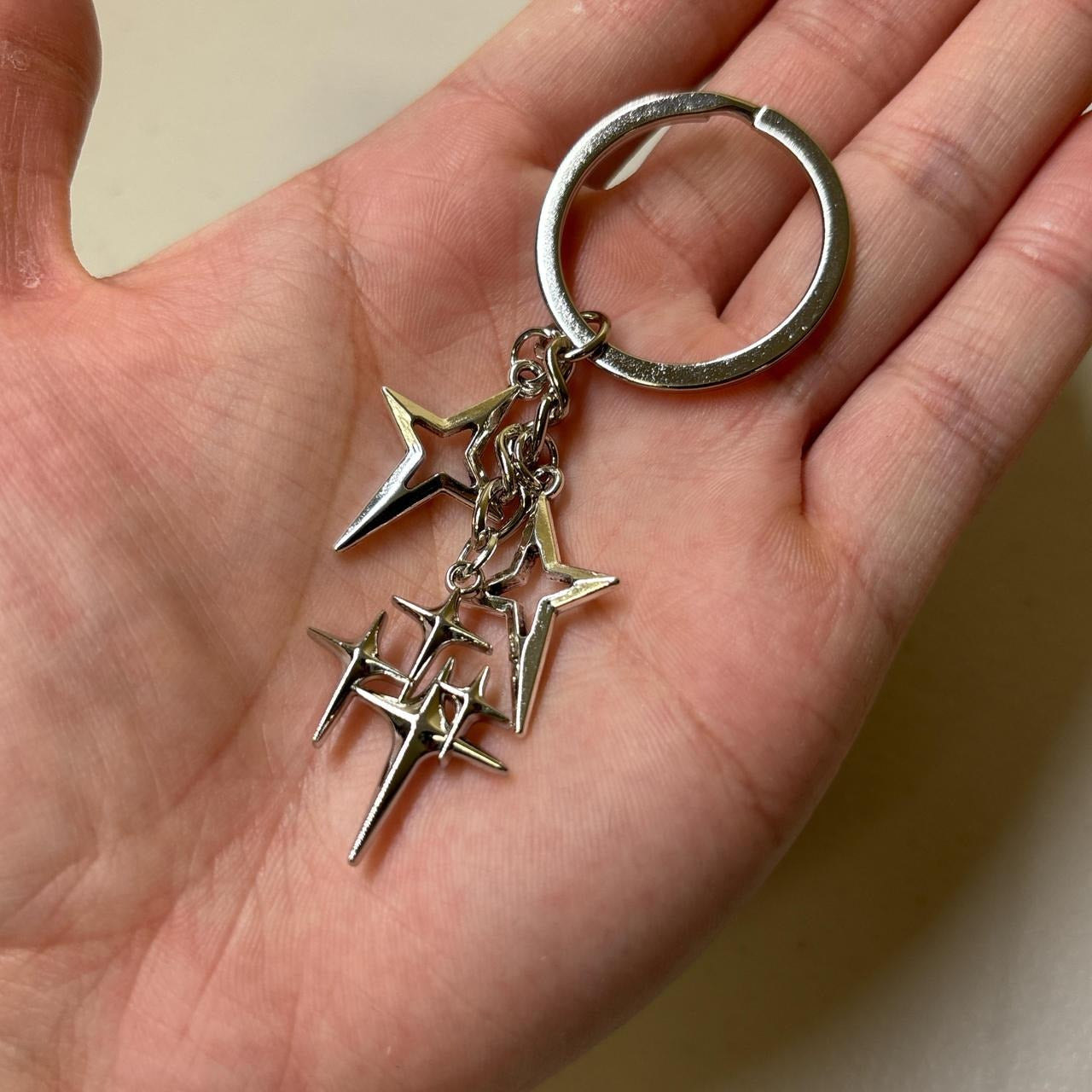 0674 - Y2K Stars Charms Keychain