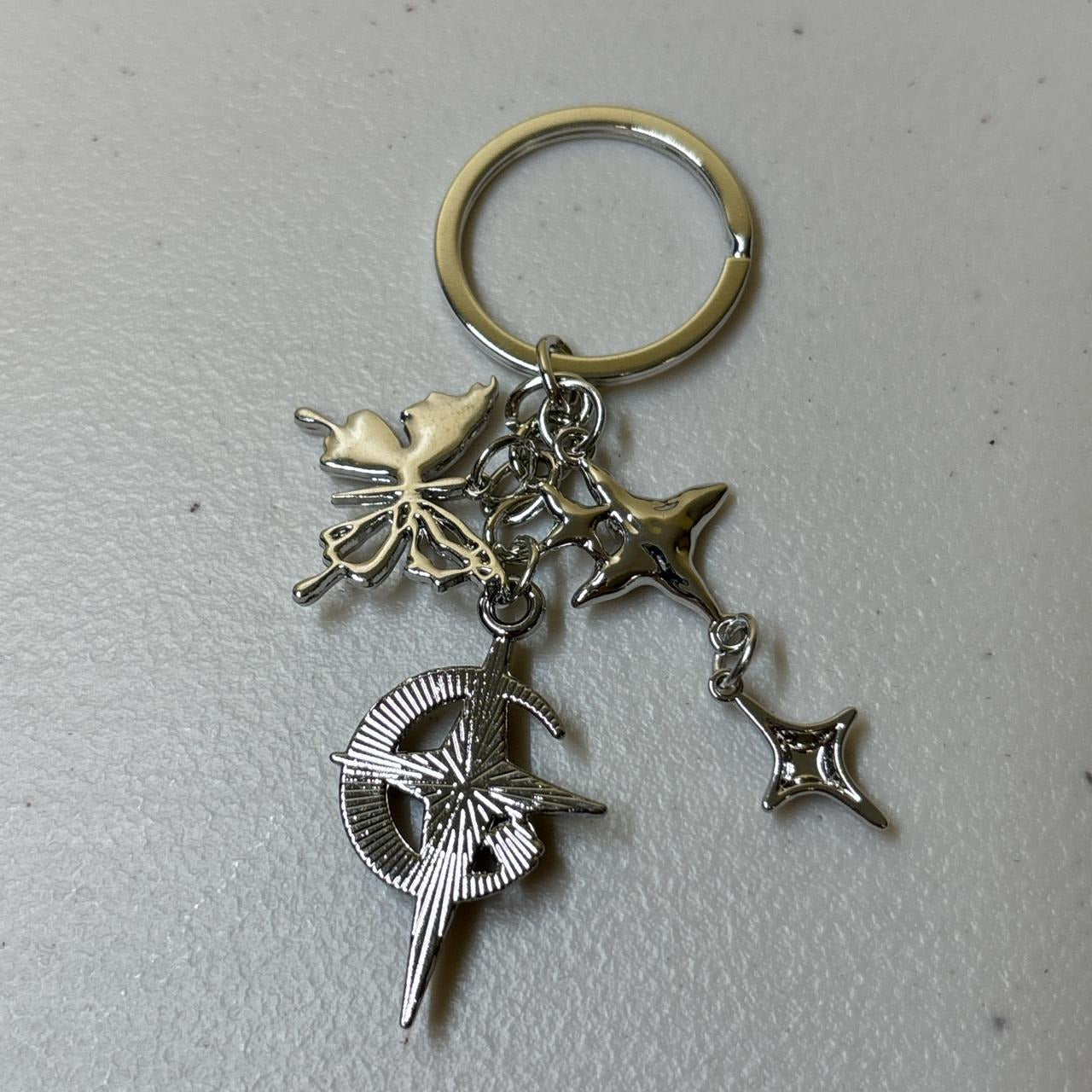 0660 - Y2K Star Rhinestone Charms Keychain