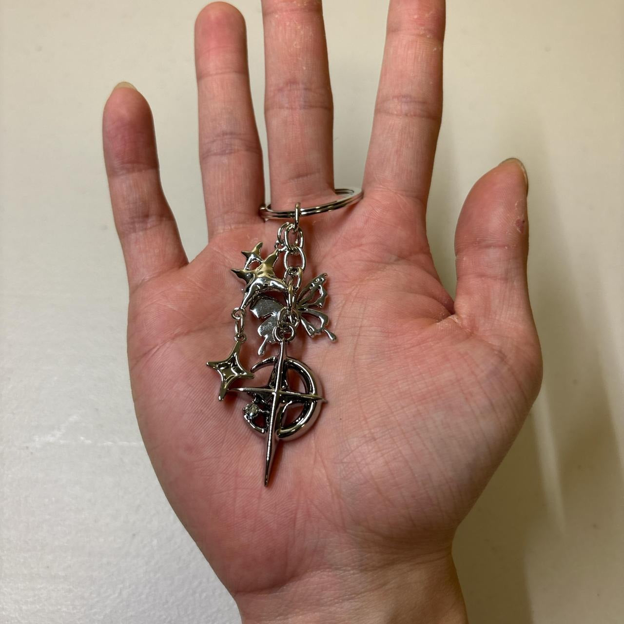 0660 - Y2K Star Rhinestone Charms Keychain